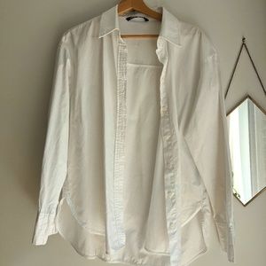 Chemise blanche coton oversize